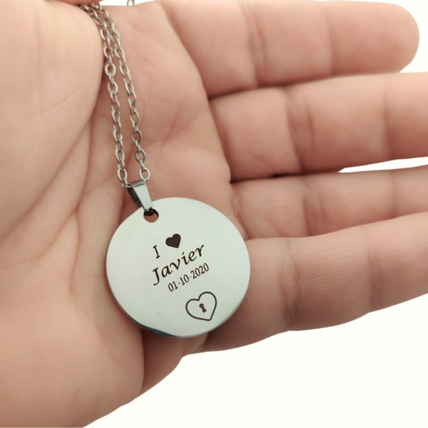 Collares para parejas personalizados I ♥ Nombre - Imagen 2
