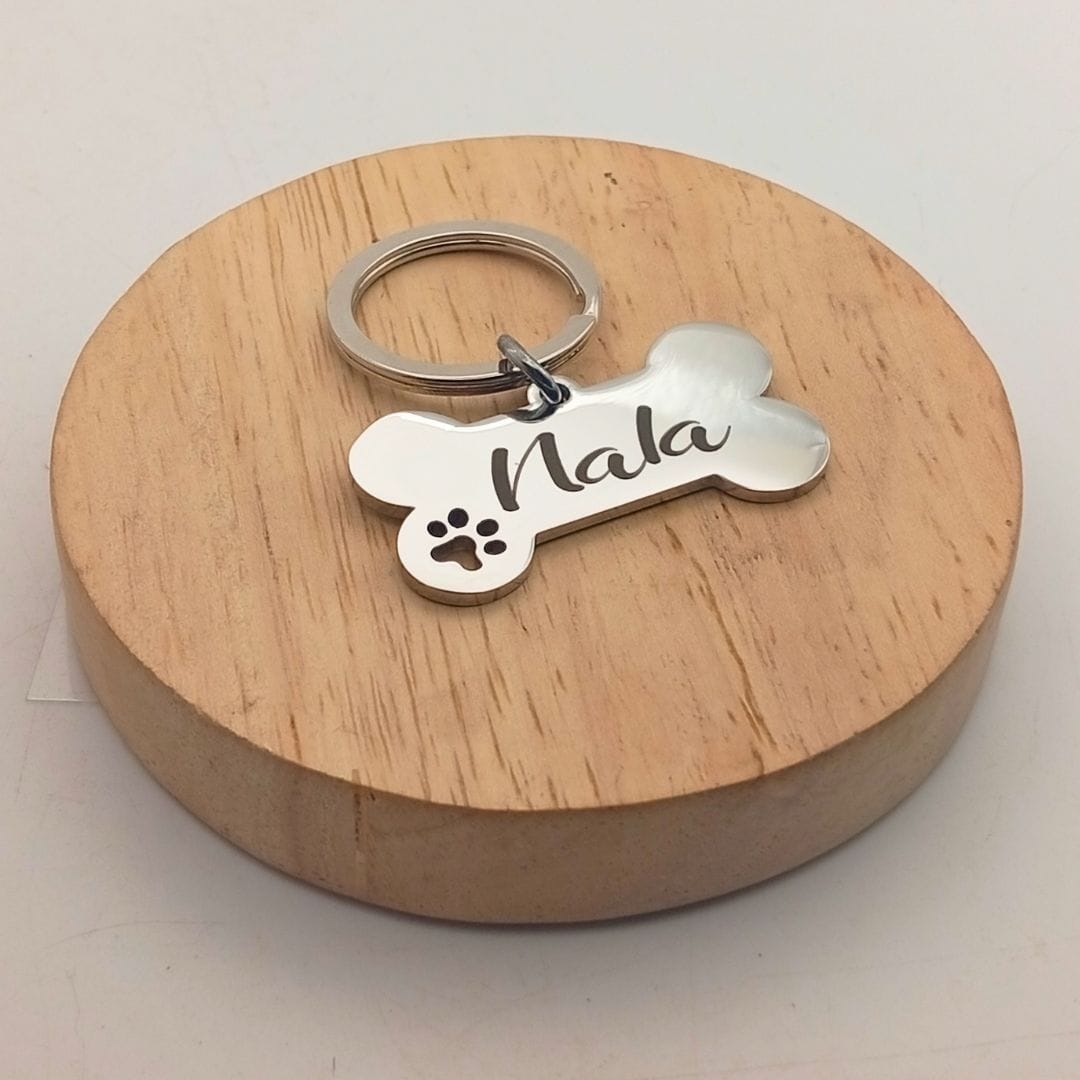 Placa para perros Grabadas Huesito Pequeño Placa para perros Grabadas Nala
