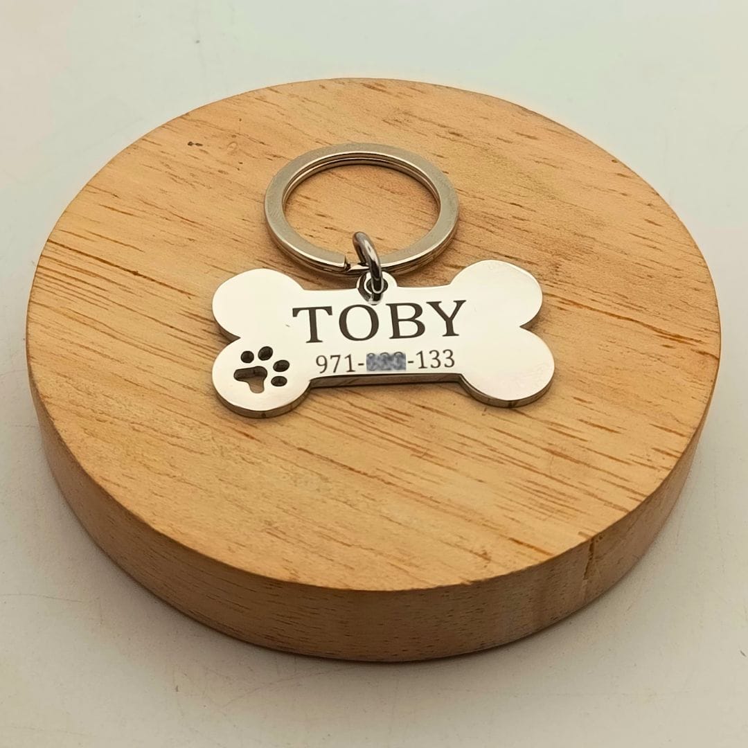 Placa para perros Grabadas Huesito Pequeño Placa para perros Grabadas Huesito Pequeño