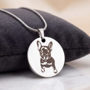 Collar con foto de mascota personalizado