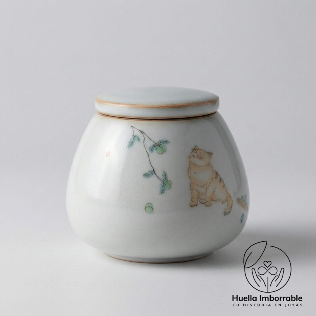 Urna para Cenizas de Gato en Cerámica urna de ceramica gato