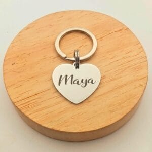 Placa nombre perro Maya