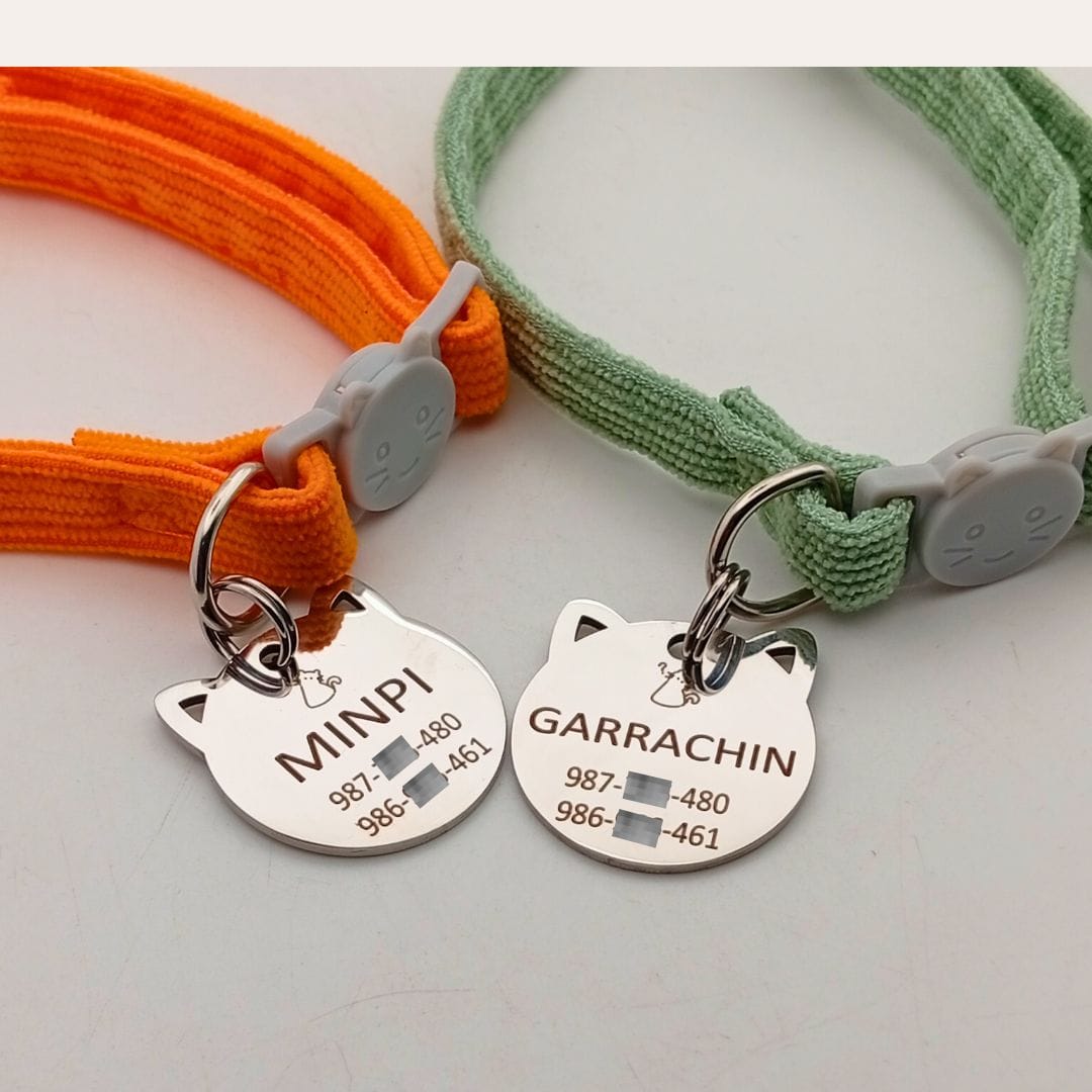Collares para gatos con placa y nombre personalizada Collares para gatos con placa y nombre personalizada - Imagen 4