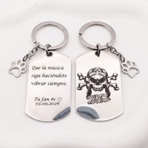 Llavero de acero inoxidable personalizado