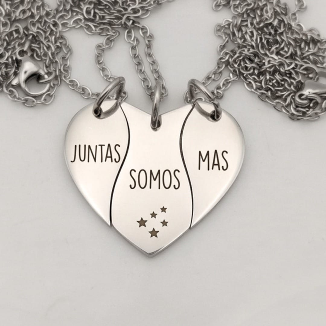 Pack de collares de amistad para 3 - Corazón Pack de collares de amistad para 3 - Corazón - Imagen 3