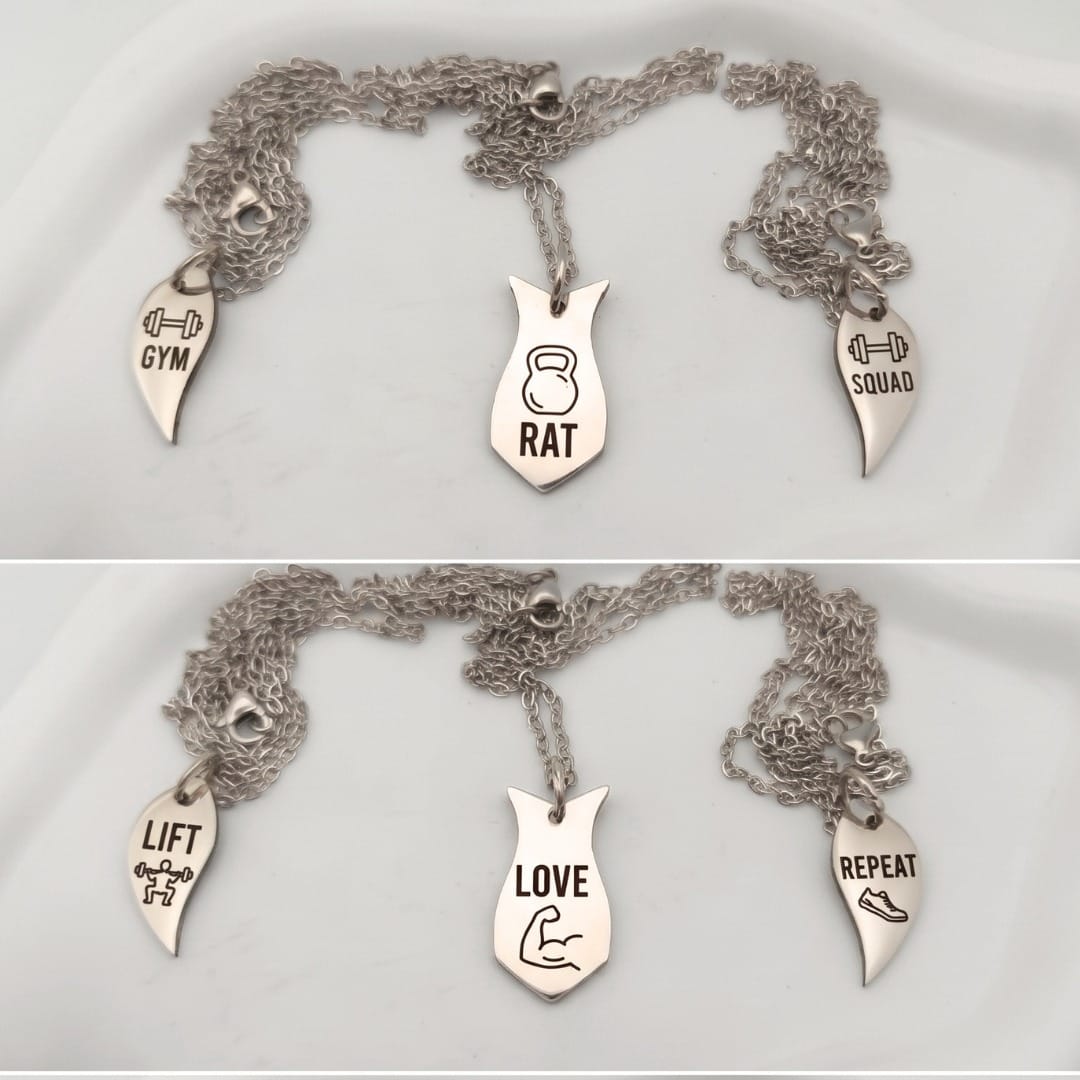 Pack de collares de amistad para 3 - Corazón Pack de collares de amistad para 3 - Corazón - Imagen 2