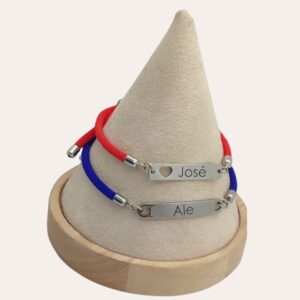 Pulseras para parejas con nombres